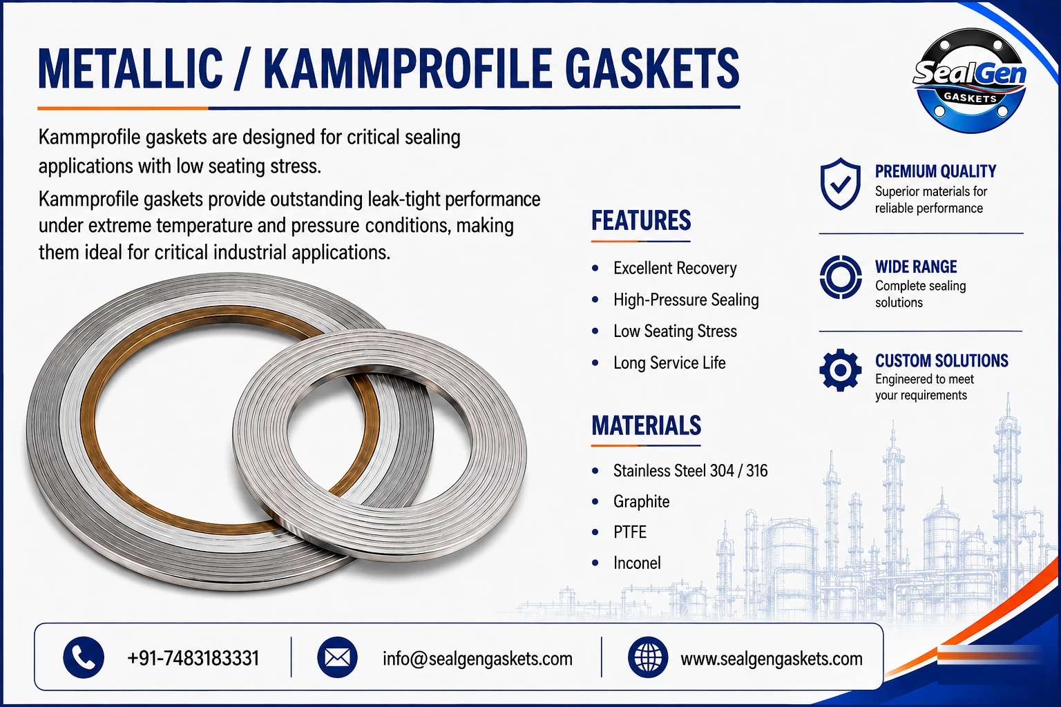 Kammprofile Gaskets